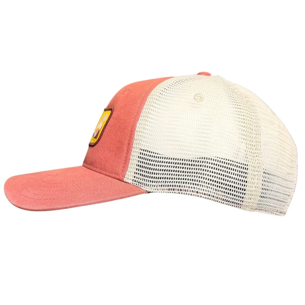Carhartt Denali National Park Trucker Hat Mens OSFA Salmon Pink Mesh Snapback
